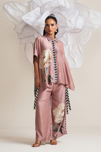 Blush blossom Eyelet shirt