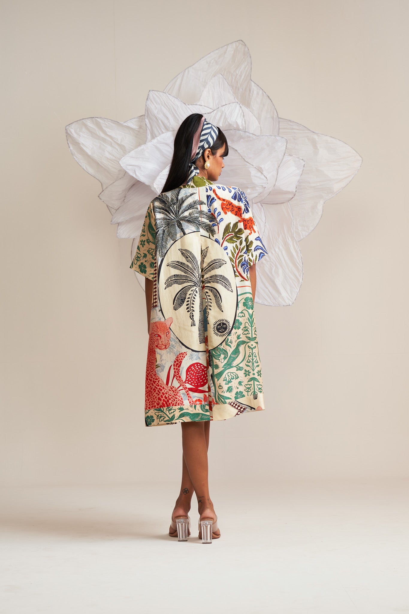 A line patch pocket dress