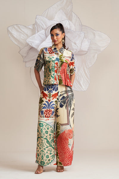 Retro wild Palazzo pants