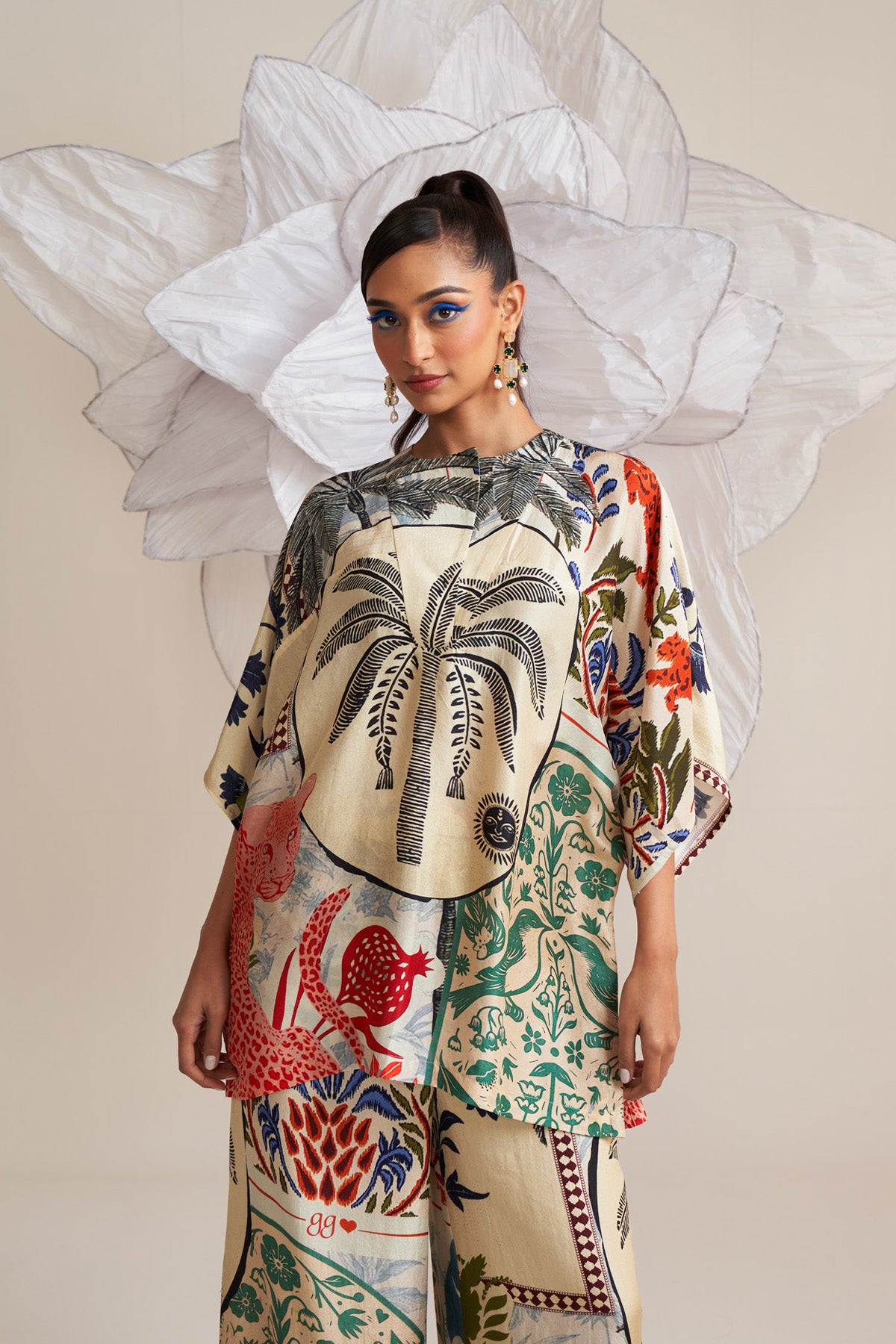 Batwing sleeve top