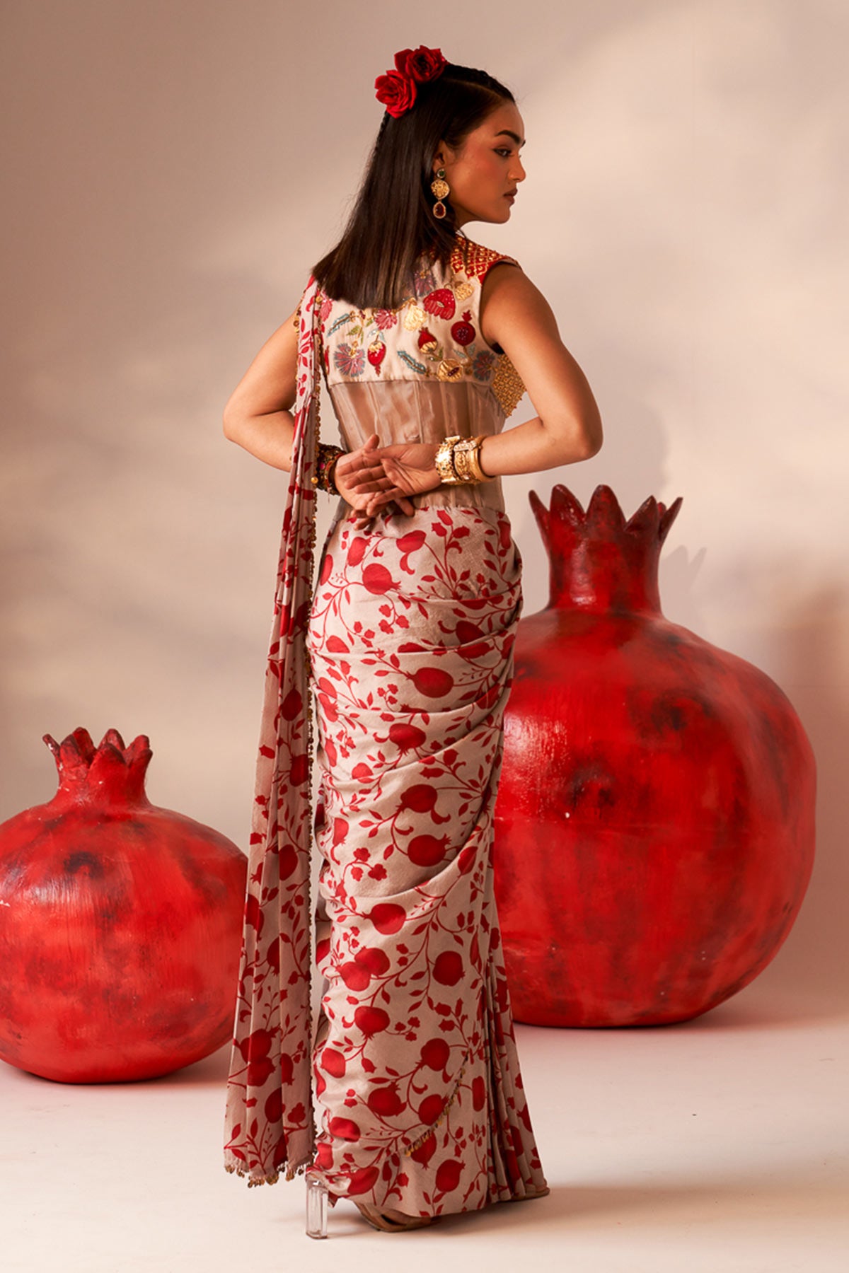Bonning drape saree
