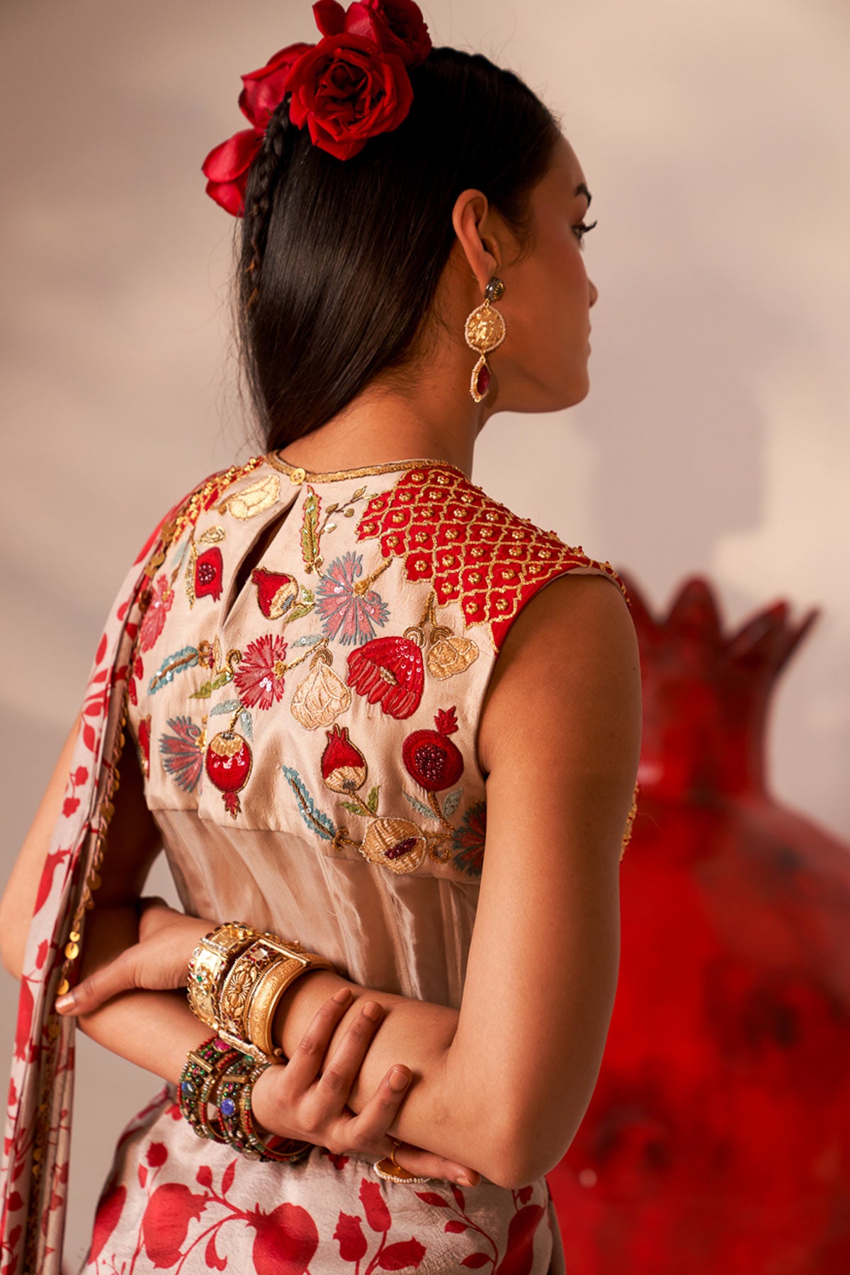 Bonning drape saree