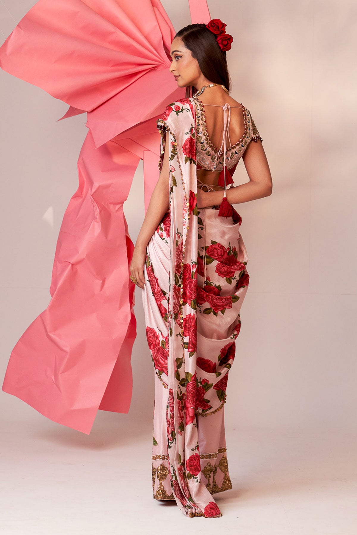 Tulip pant saree