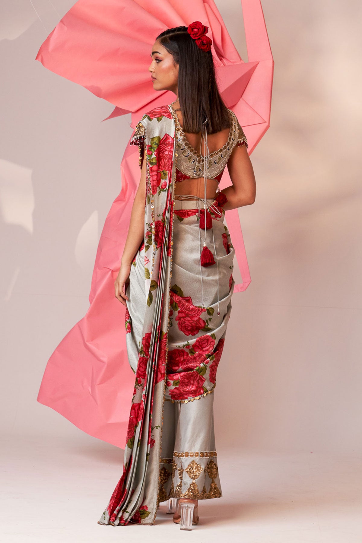 Tulip pant saree