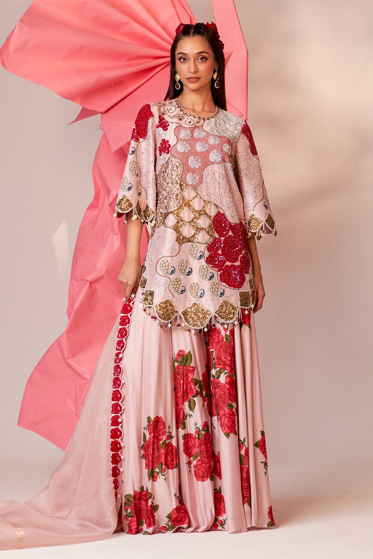 Tulip suit and sharara set