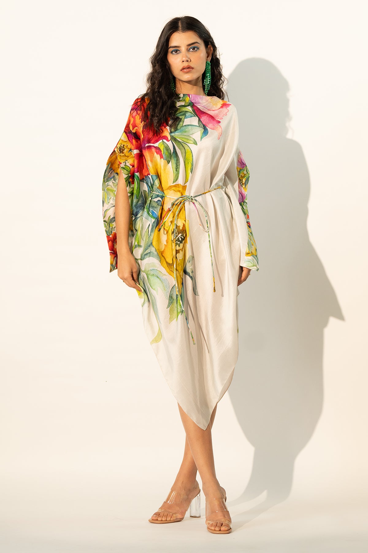 COWL DRAPED DRESS