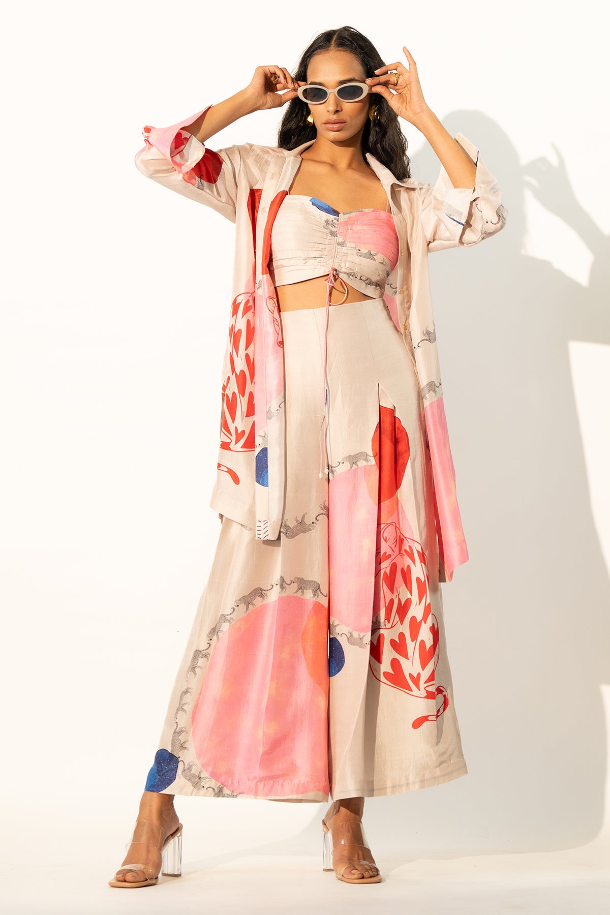 FRONT PLEATED PANTS