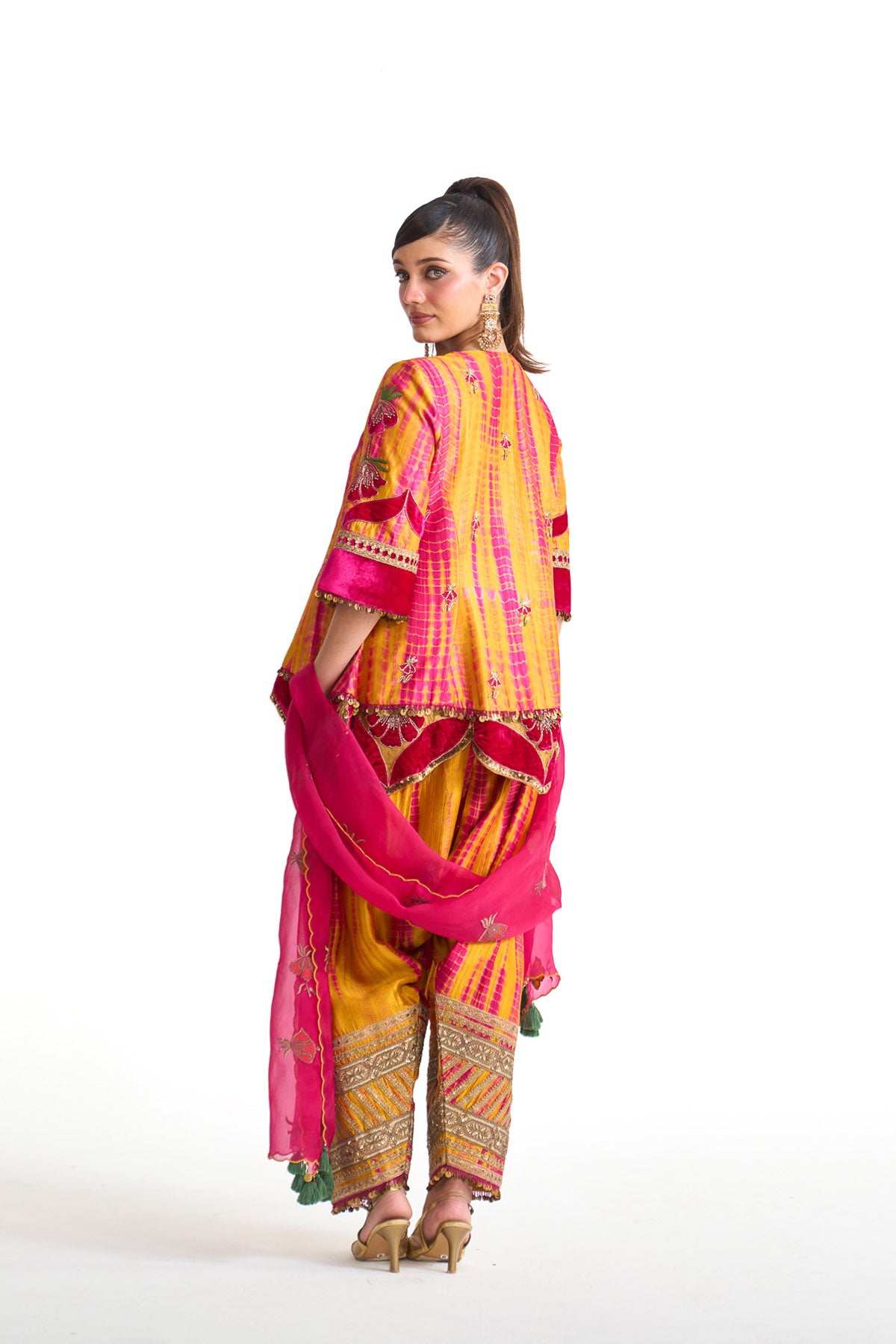 Genda phool Princess line suit set