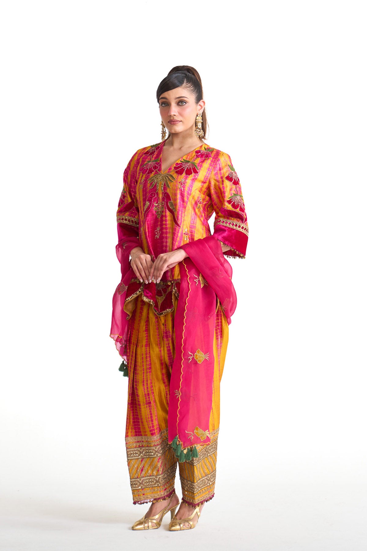 Genda phool Princess line suit set