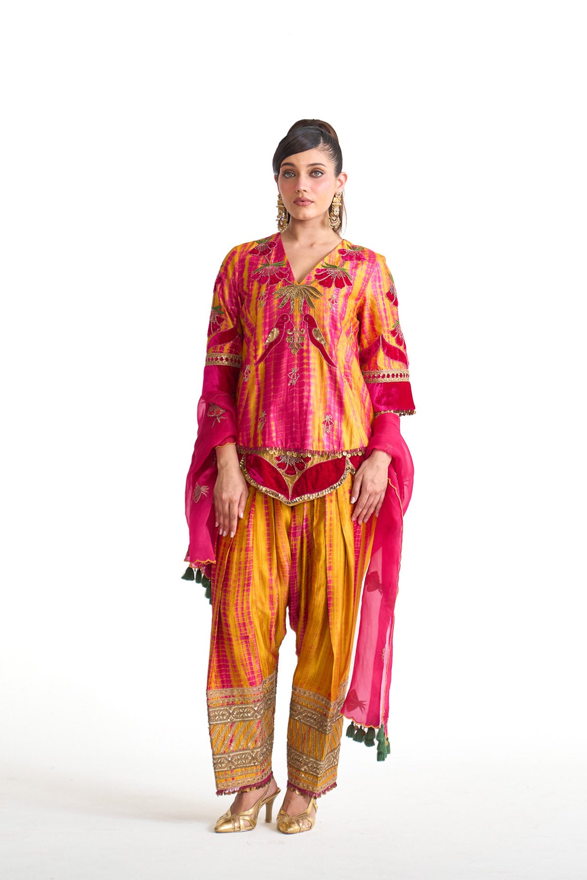 Genda phool Princess line suit set