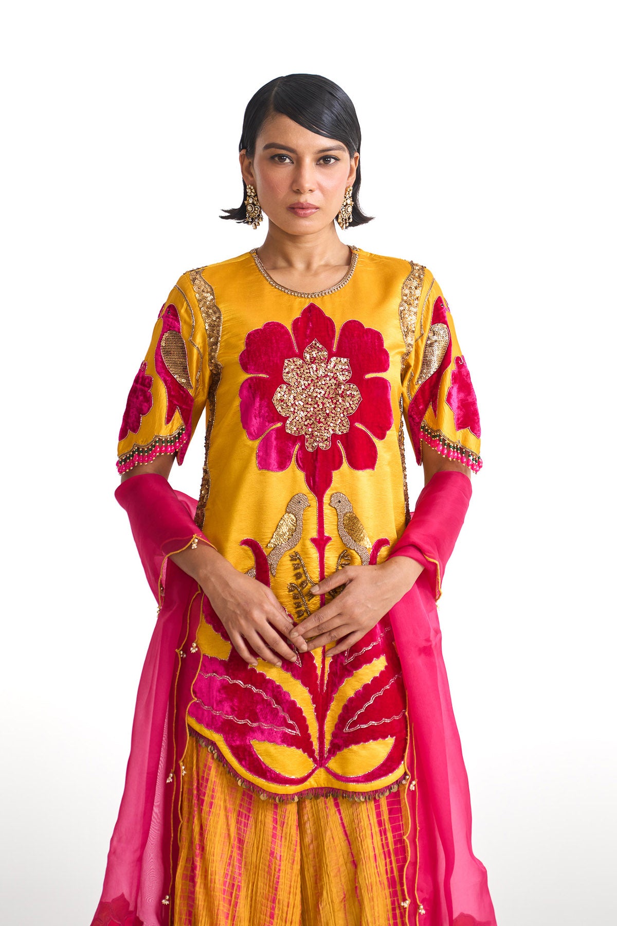 Genda phool Short suit set