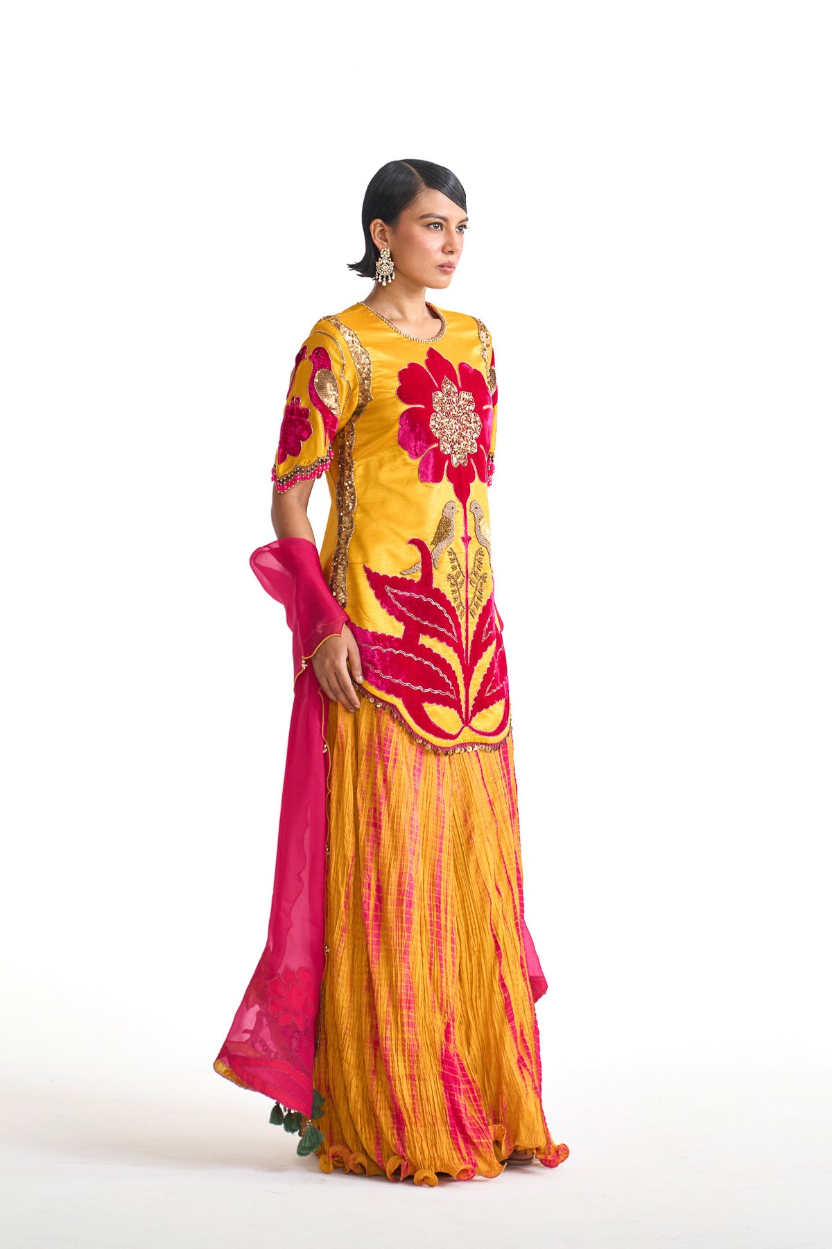 Genda phool Short suit set