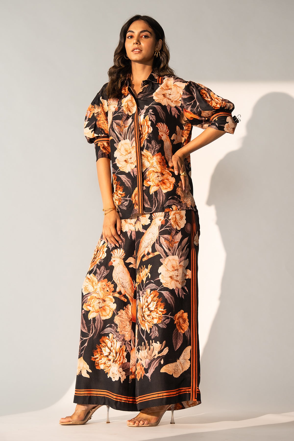 Box Shirt with Pleated Details