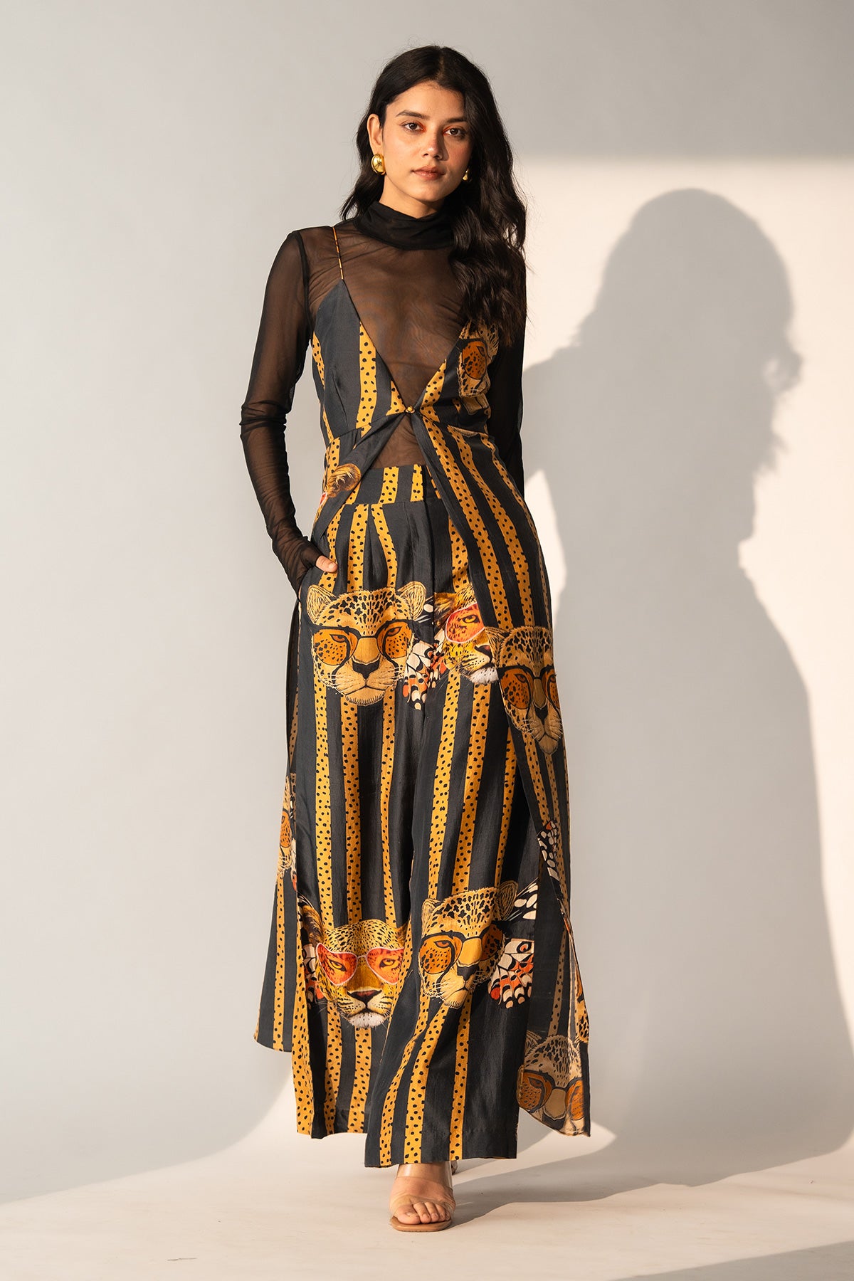 V NECK MAXI TOP