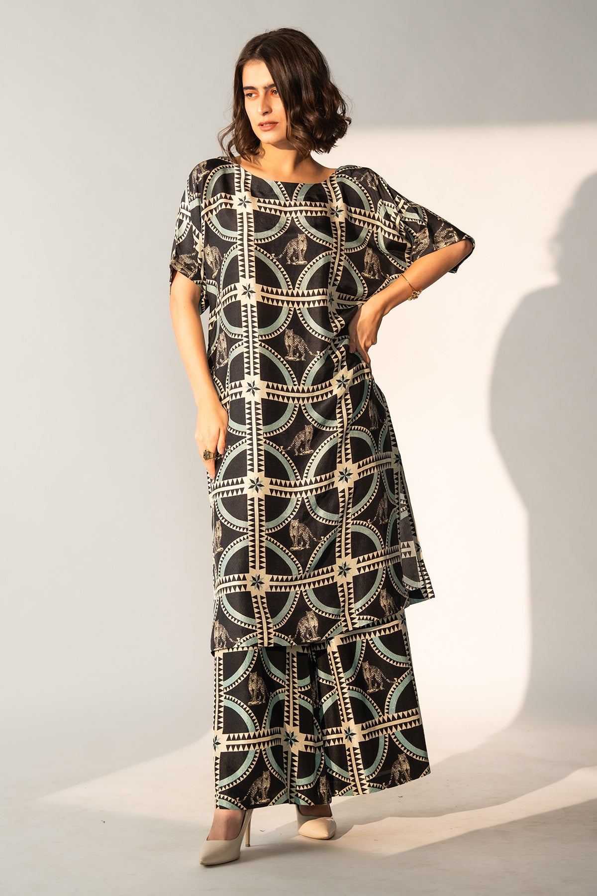 Kurta Kaftan and Palazzo