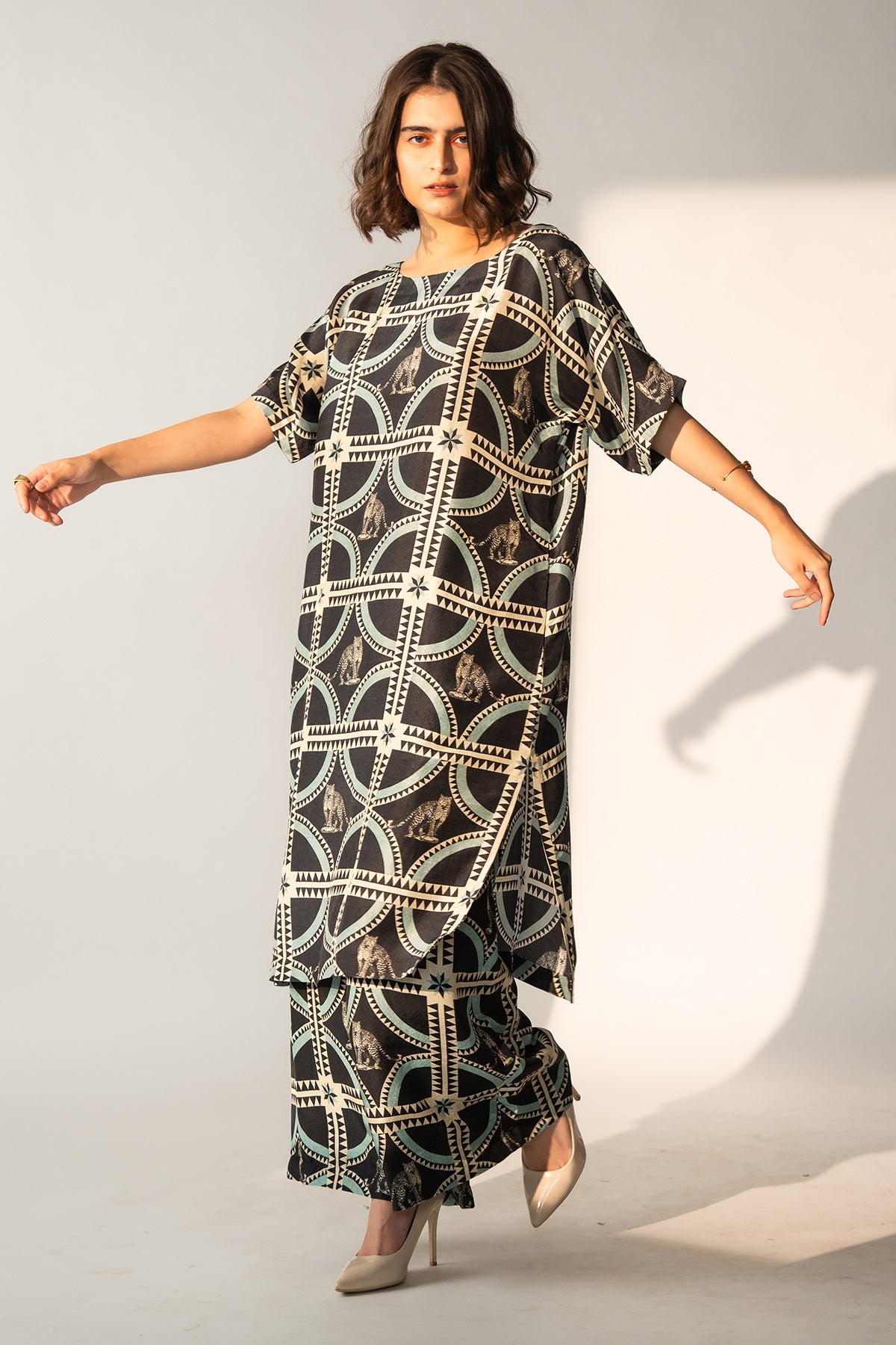 Kurta Kaftan and Palazzo