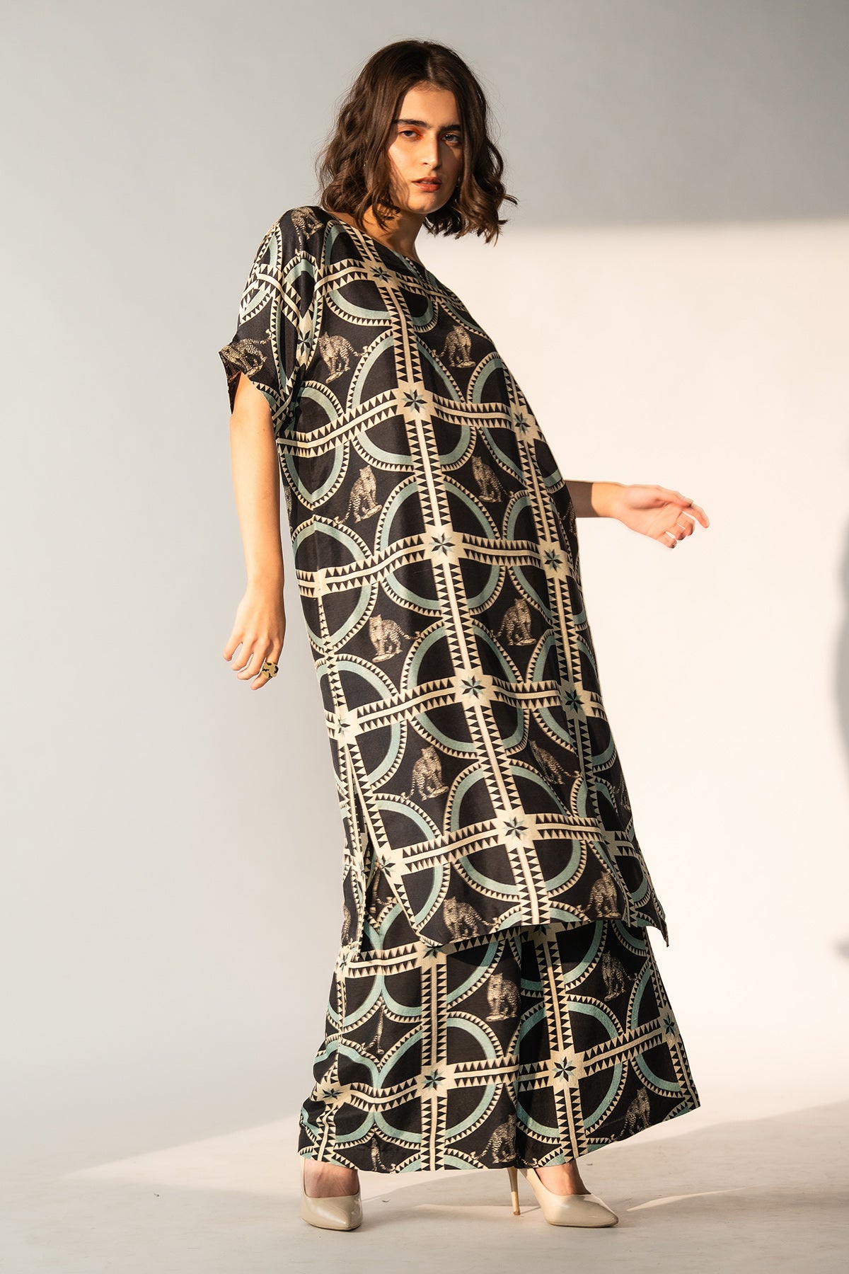 Kurta Kaftan and Palazzo