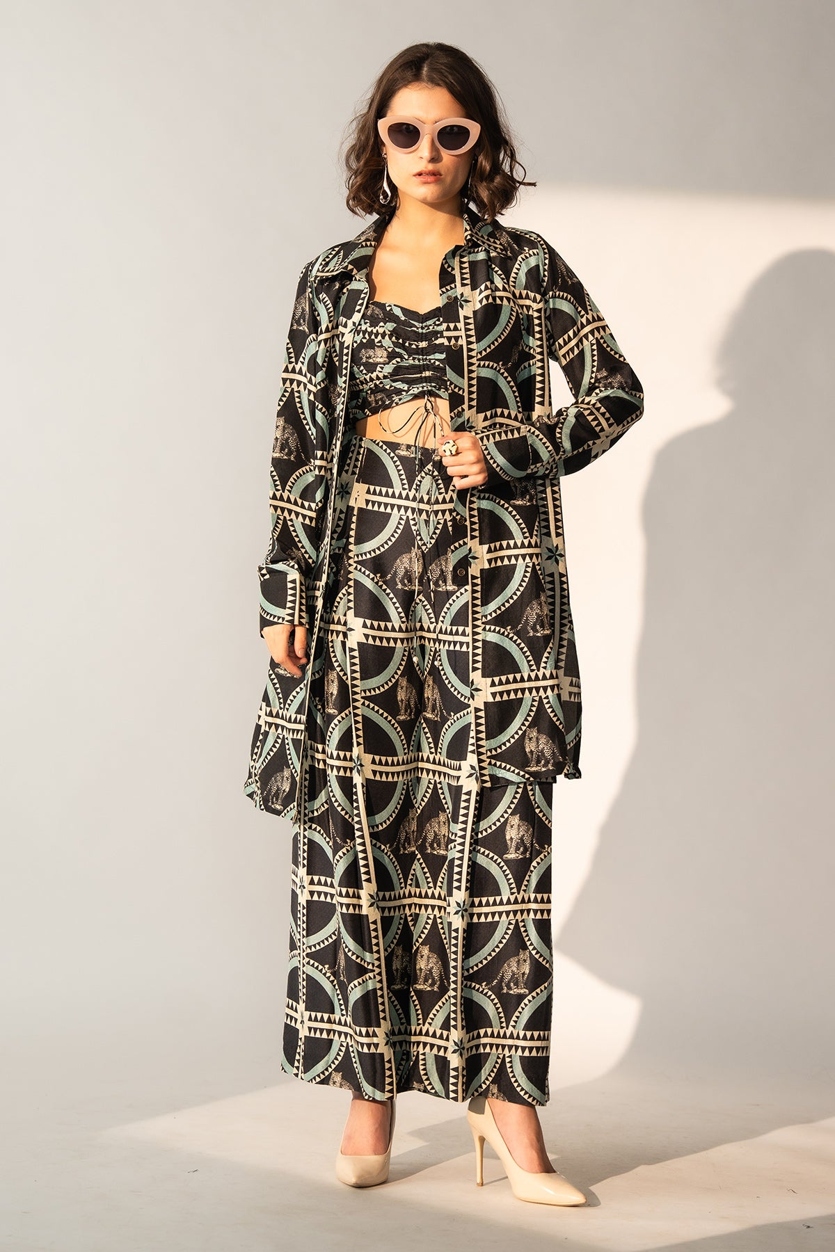Co-Ord with Pleated Pants