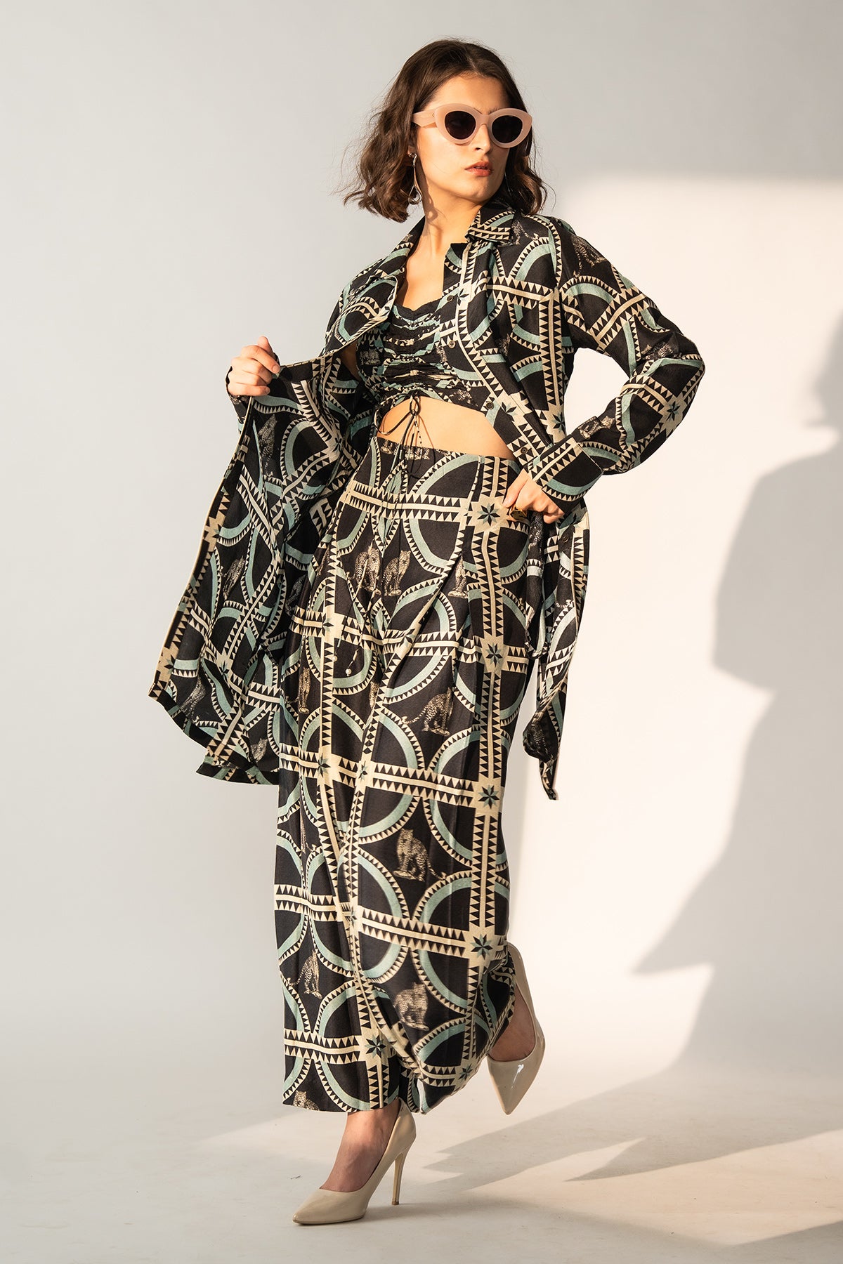 Co-Ord with Pleated Pants