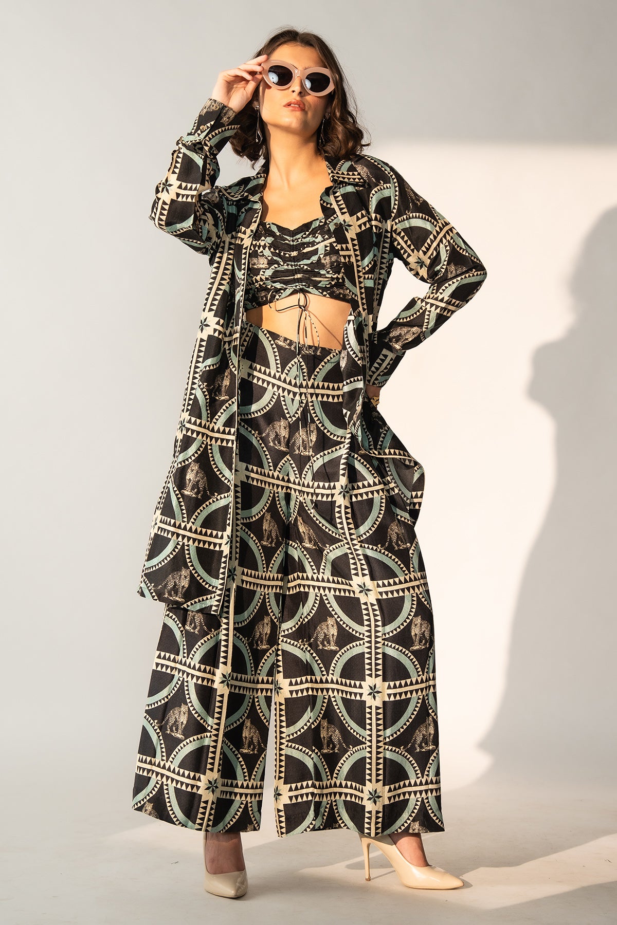Co-Ord with Pleated Pants