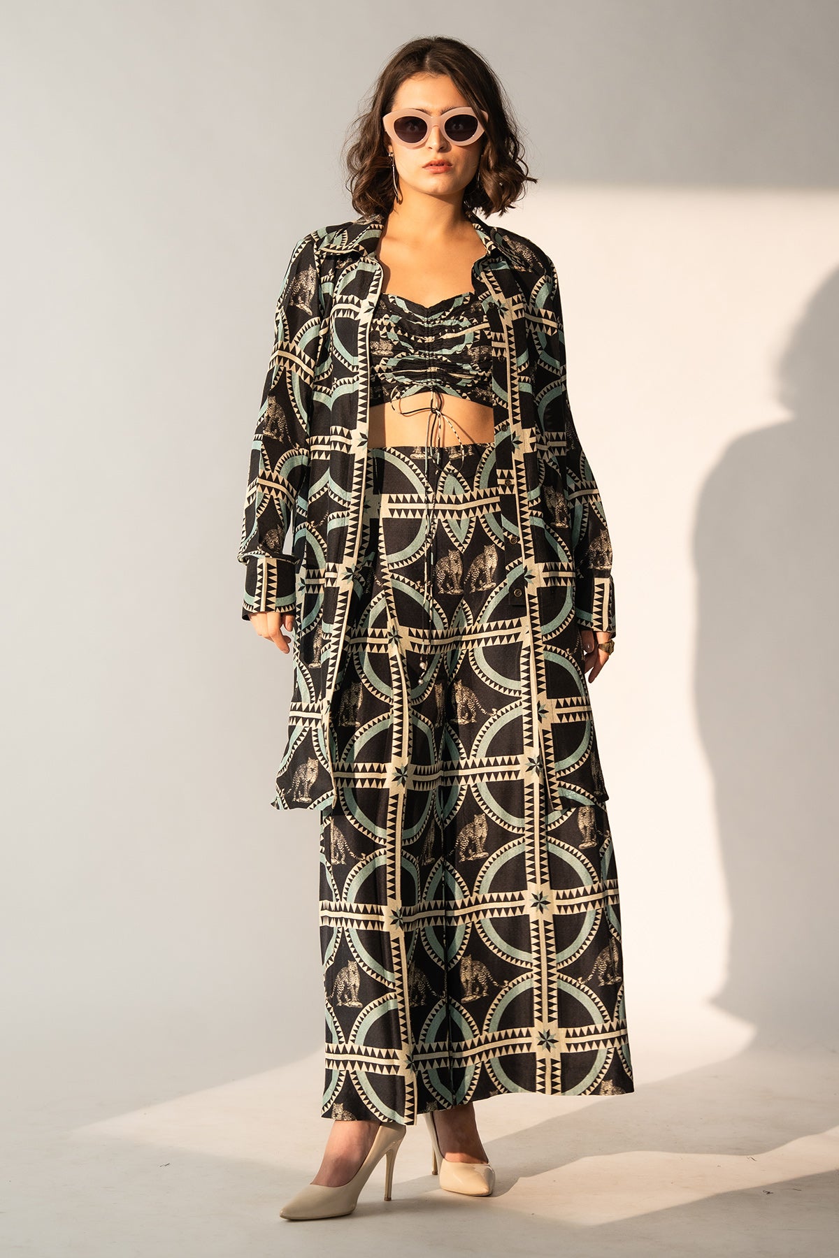 Co-Ord with Pleated Pants