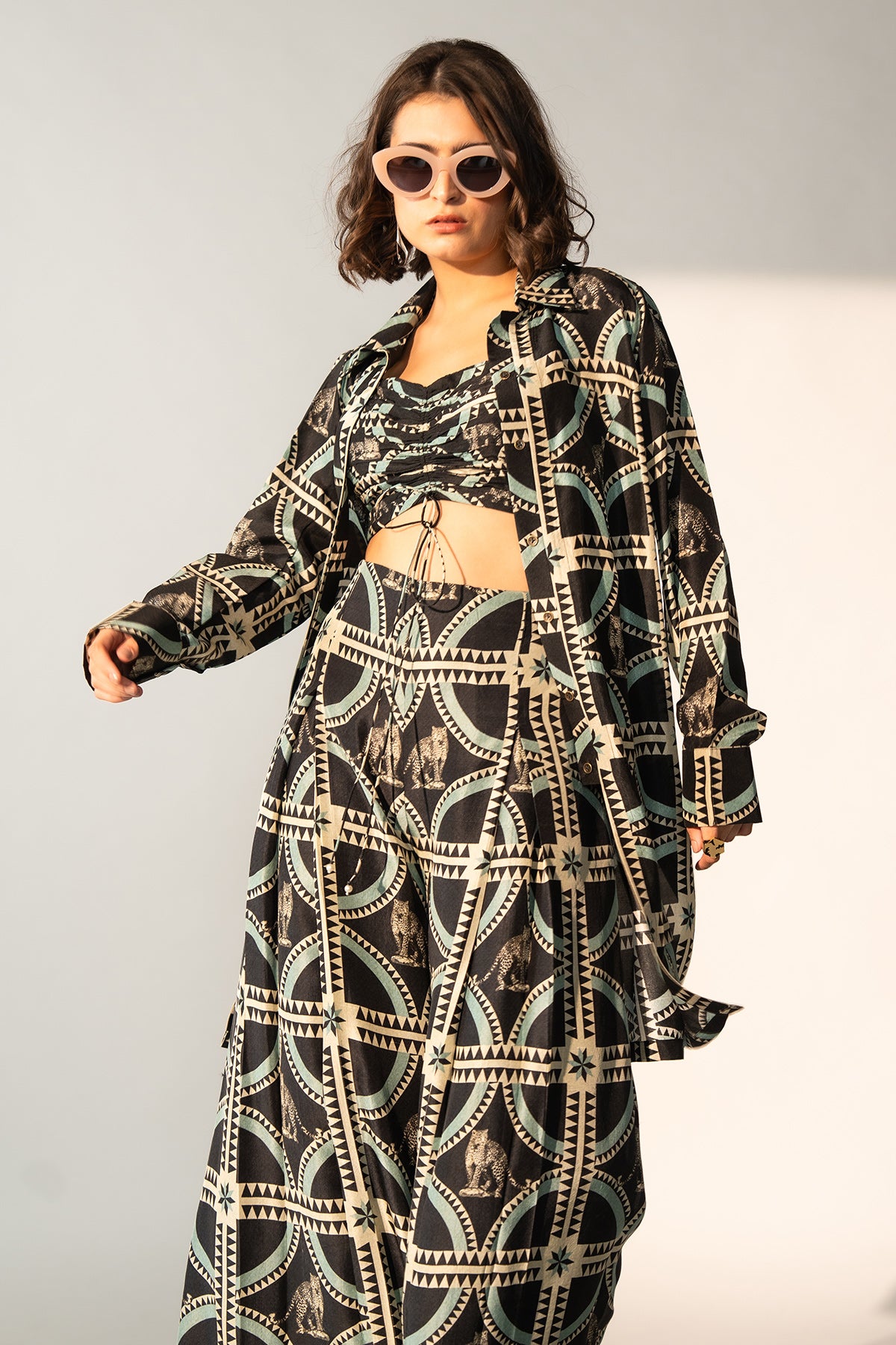 Co-Ord with Pleated Pants