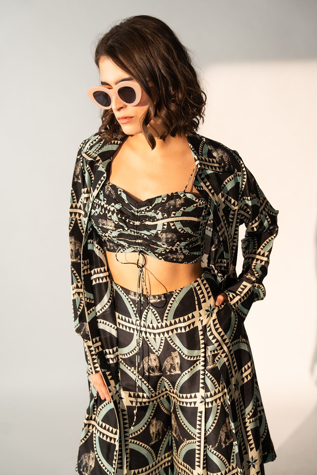 Co-Ord with Pleated Pants