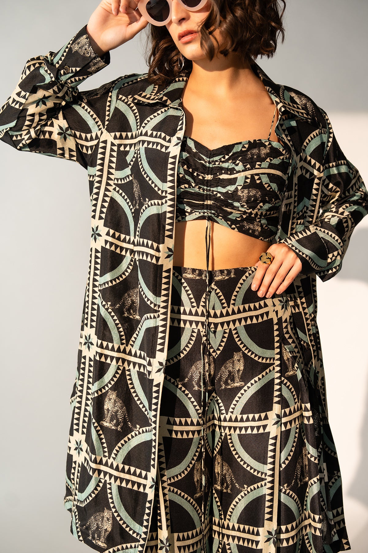 Co-Ord with Pleated Pants