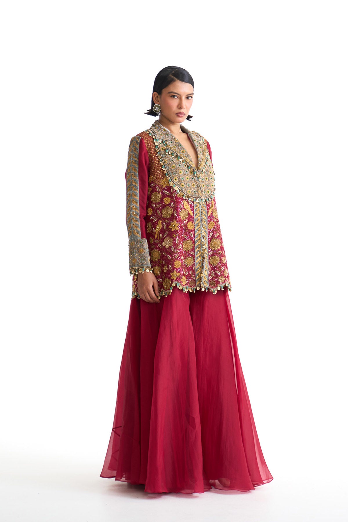Golden story heavy jacket and sharara