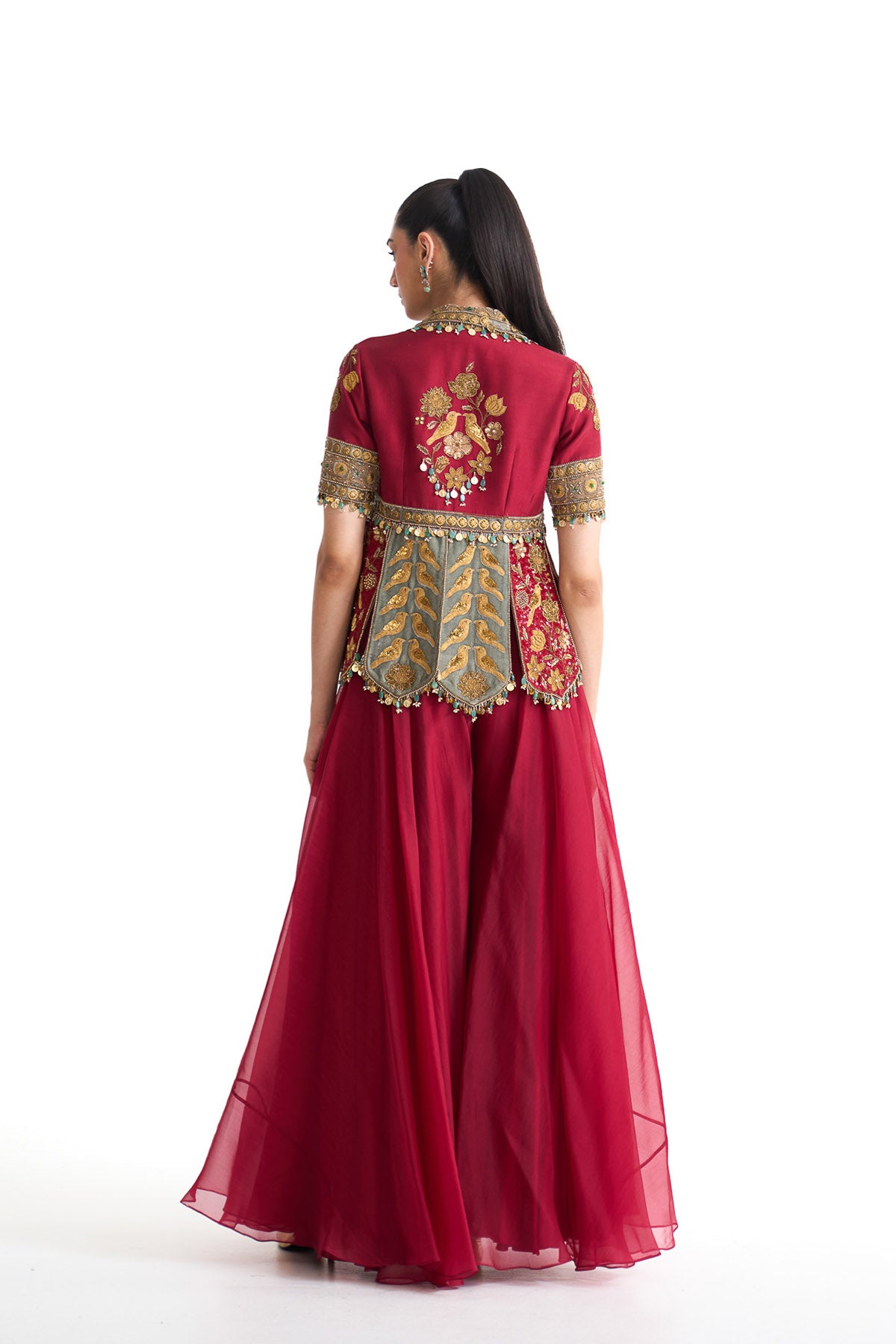 Golden story peplum set