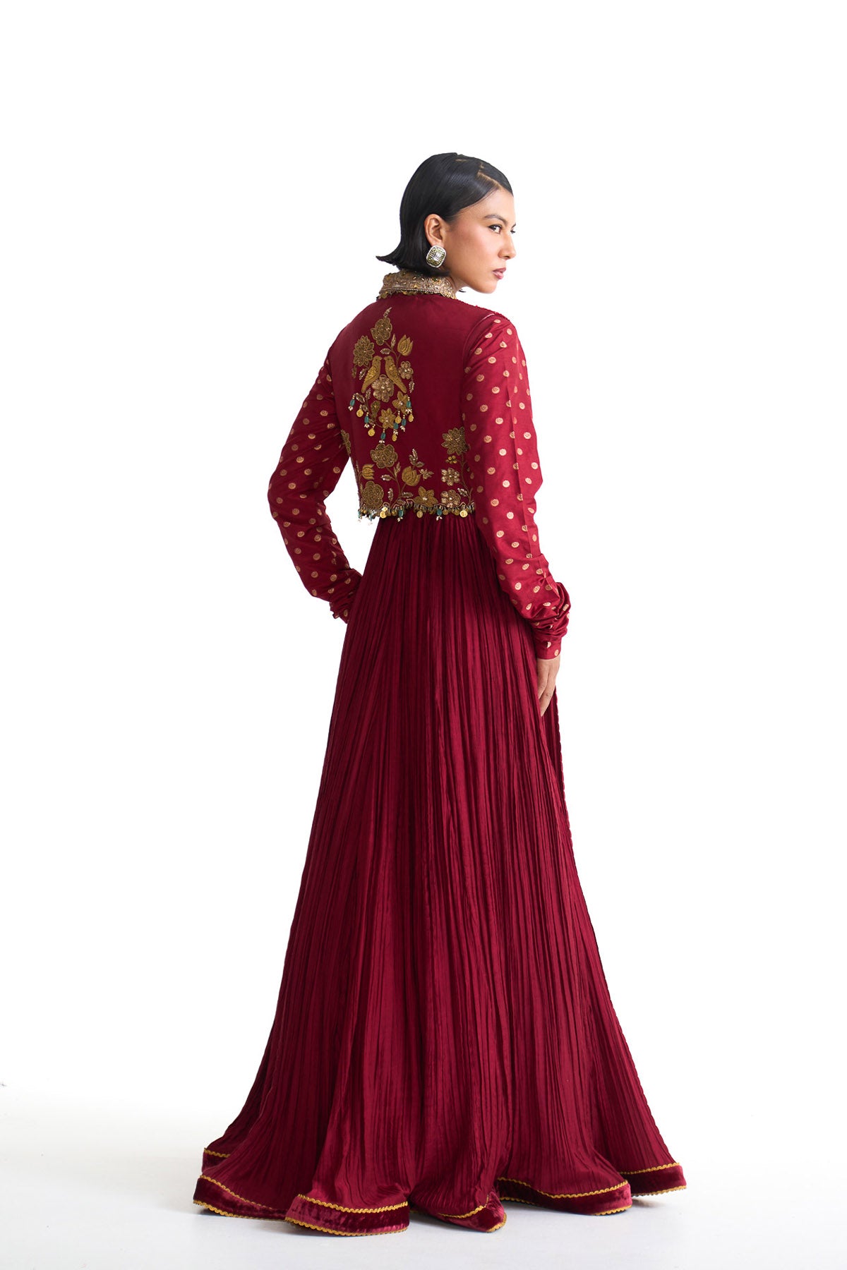 Golden story anarkali set