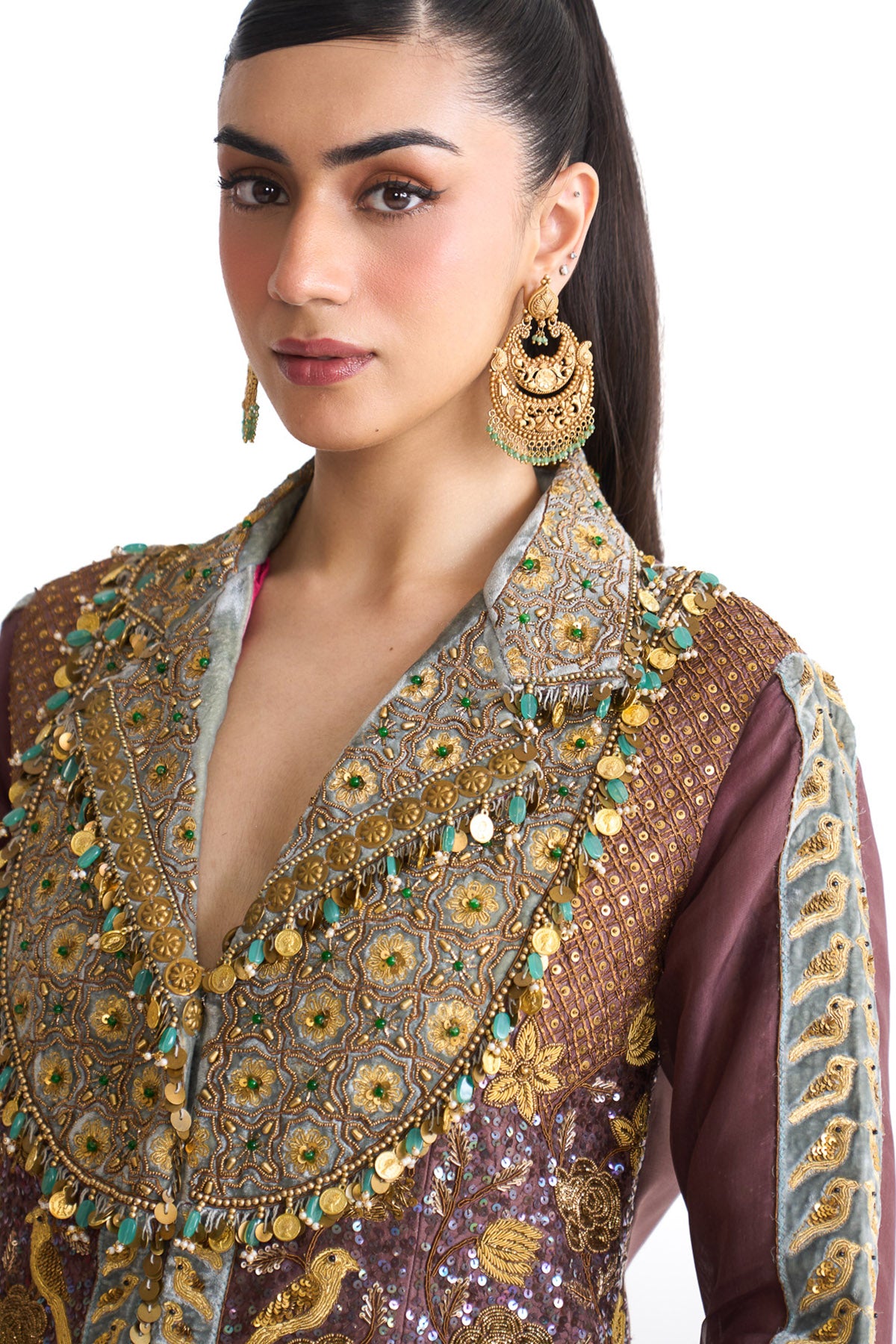 Golden story heavy jacket and sharara