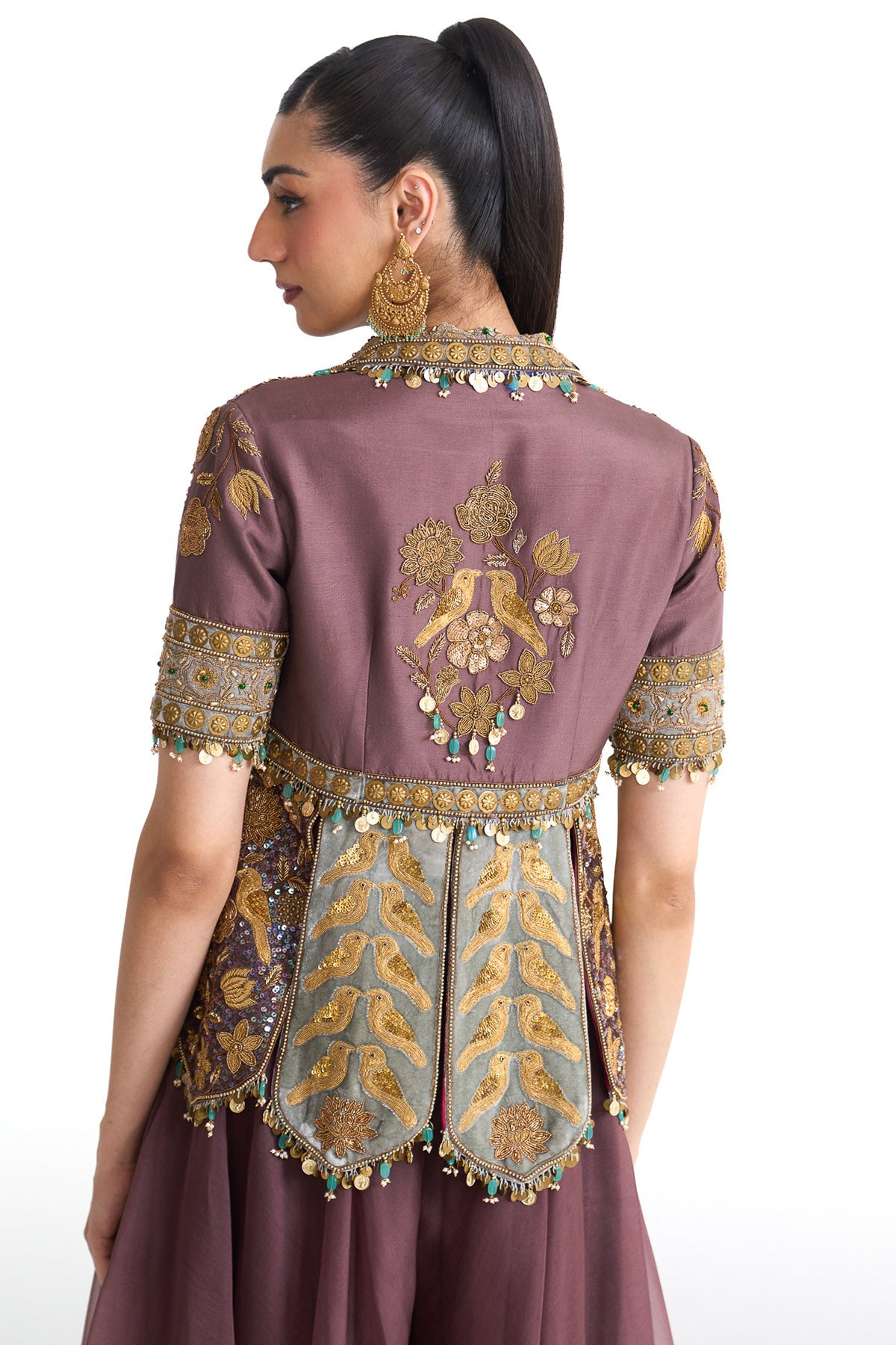 Golden story peplum set