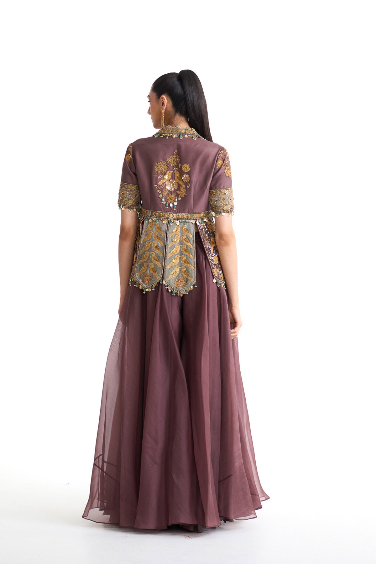Golden story peplum set