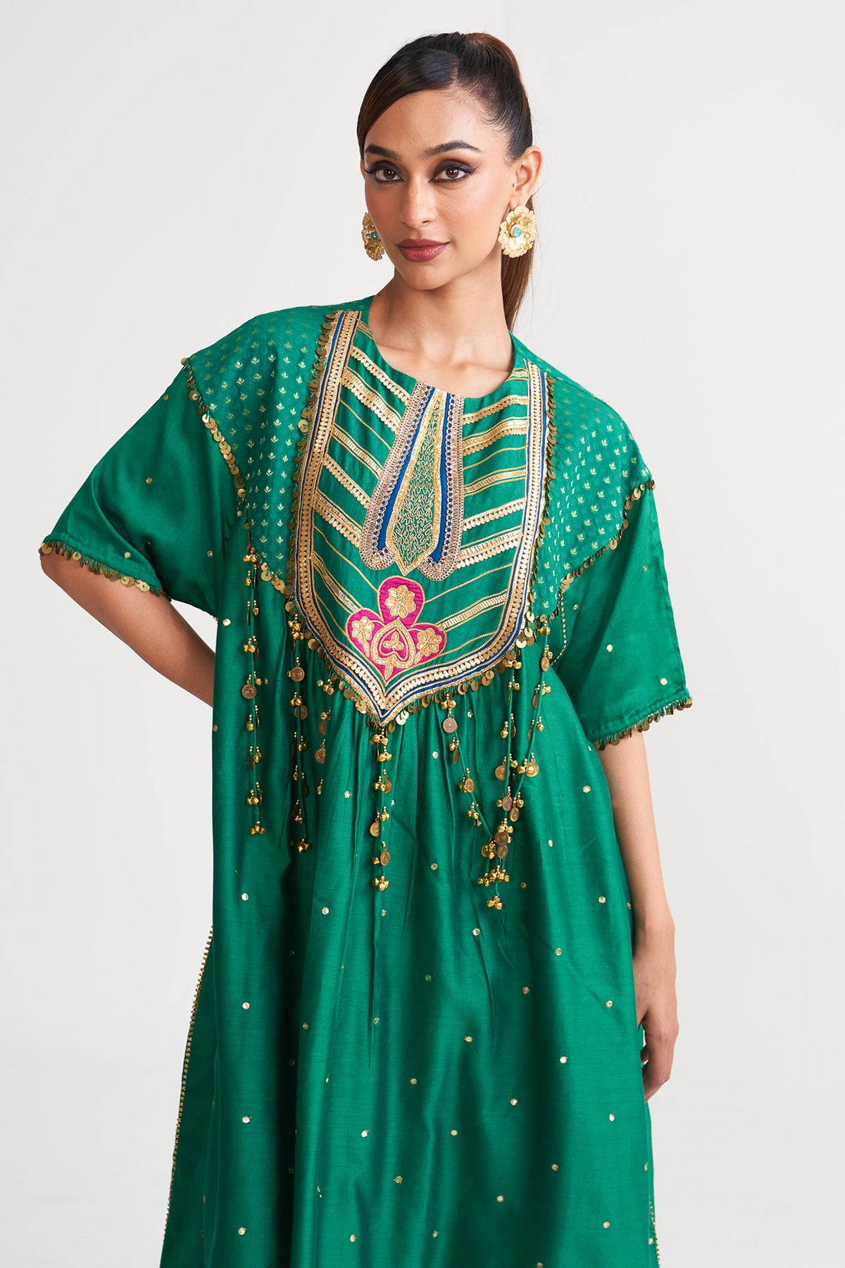 Gota line patch kurta set