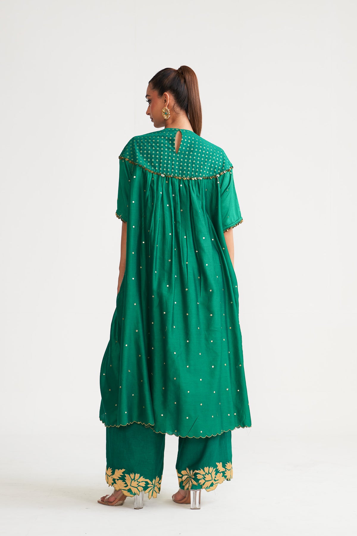 Gota line patch kurta set