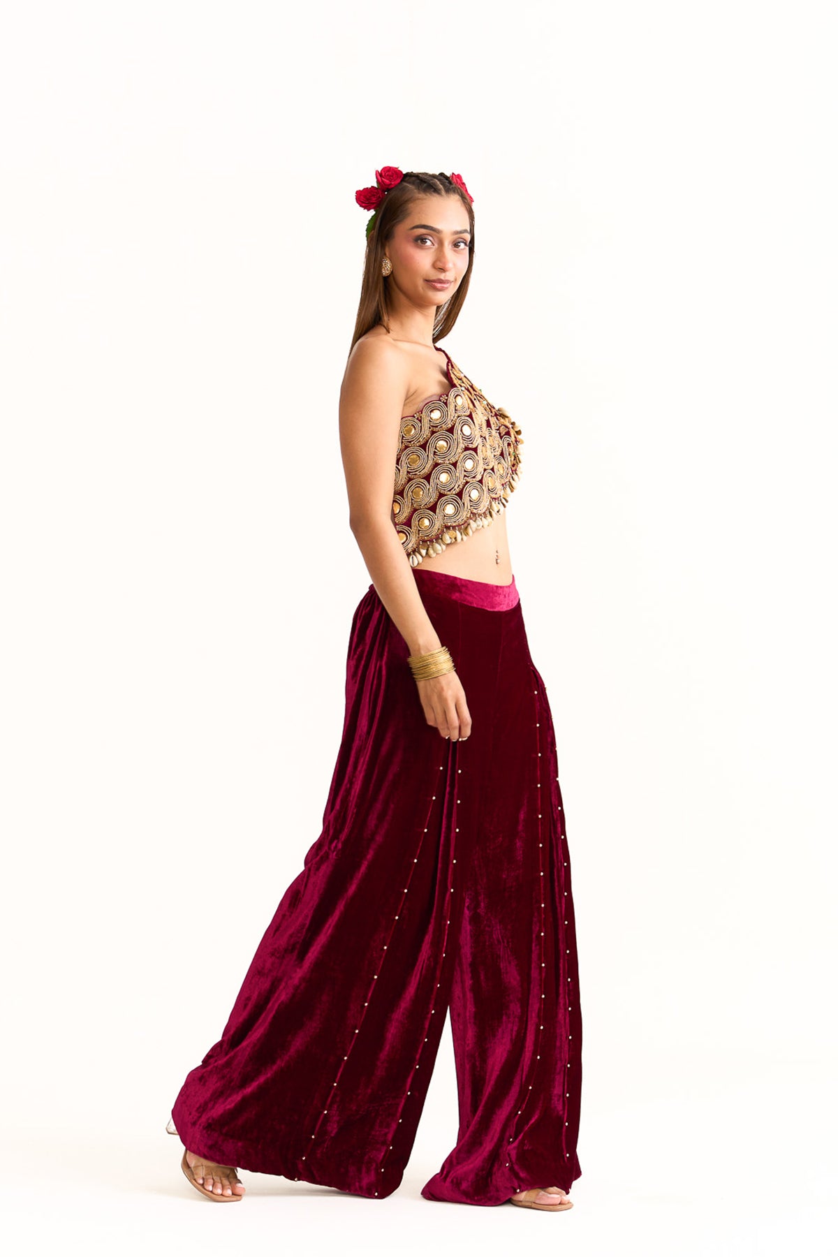 One shoulder top set