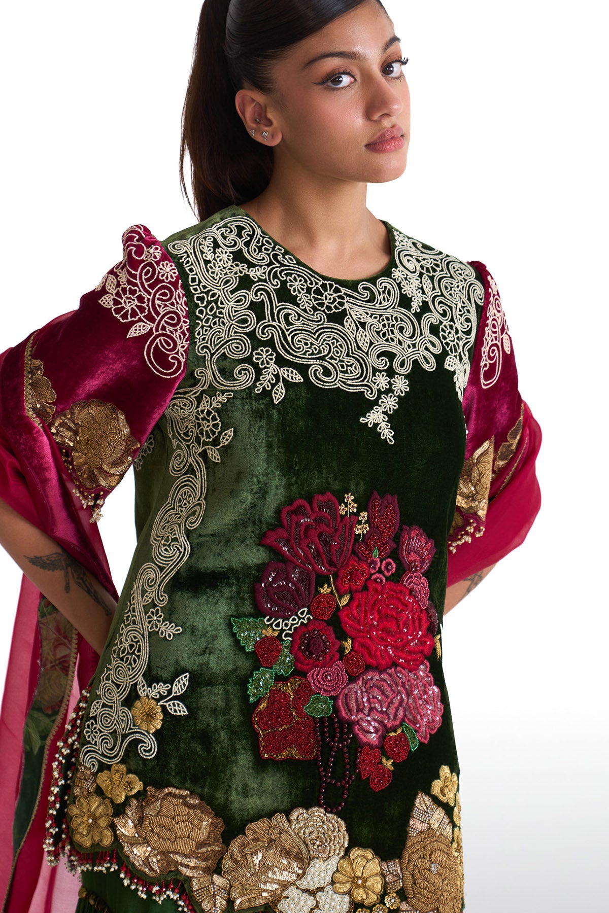 Jade garara suit set