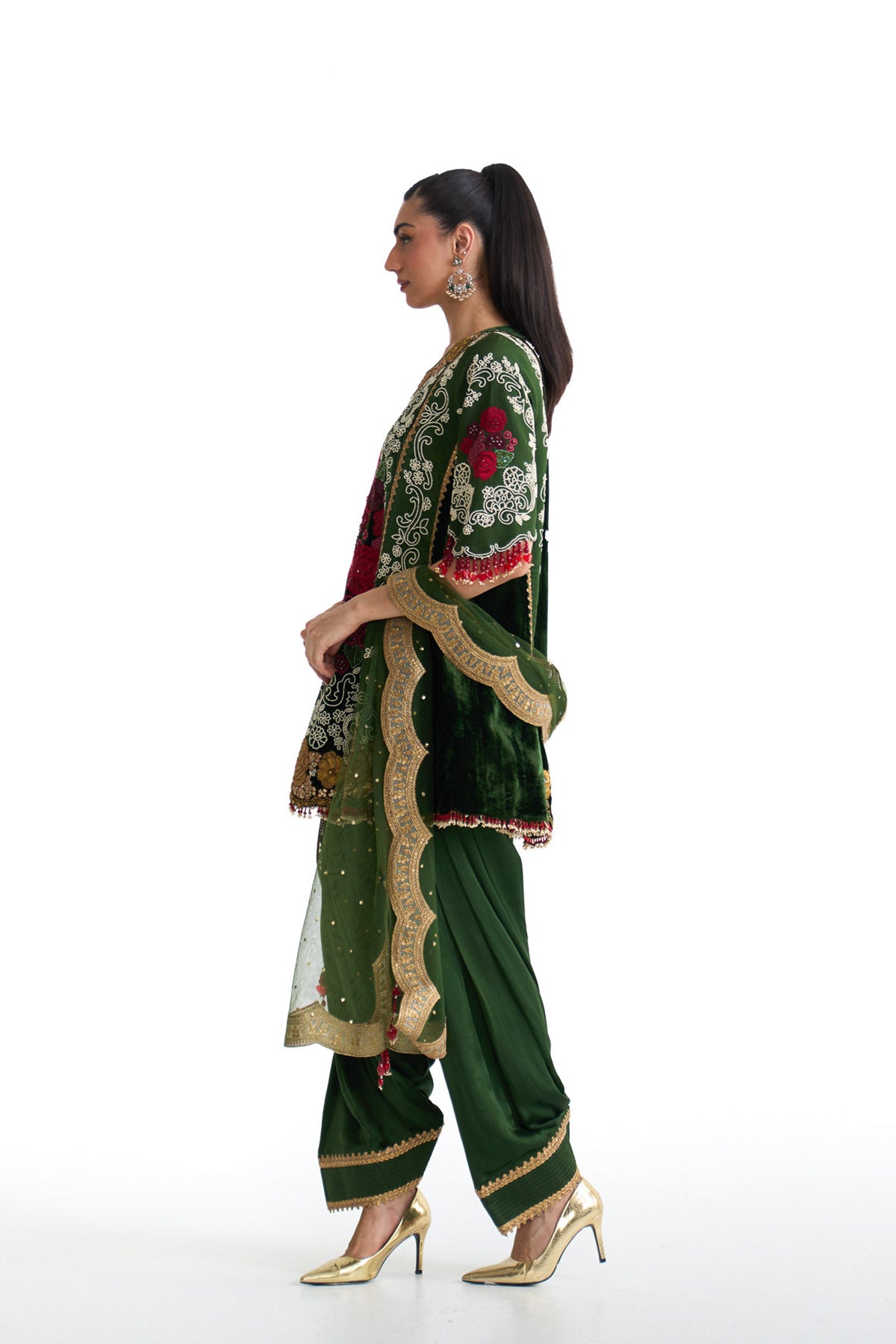 Jade flare suit set