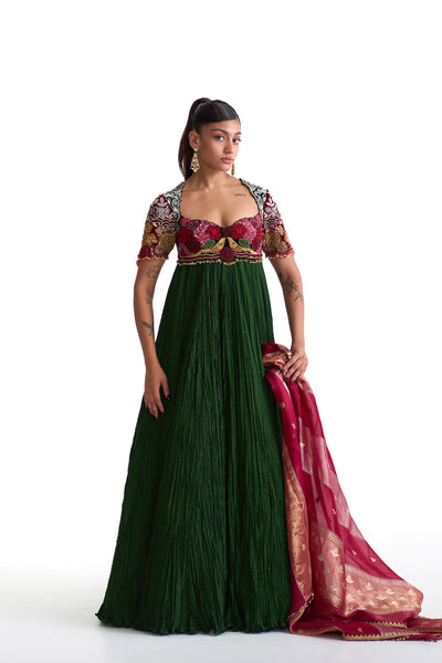 Jade anarkali set