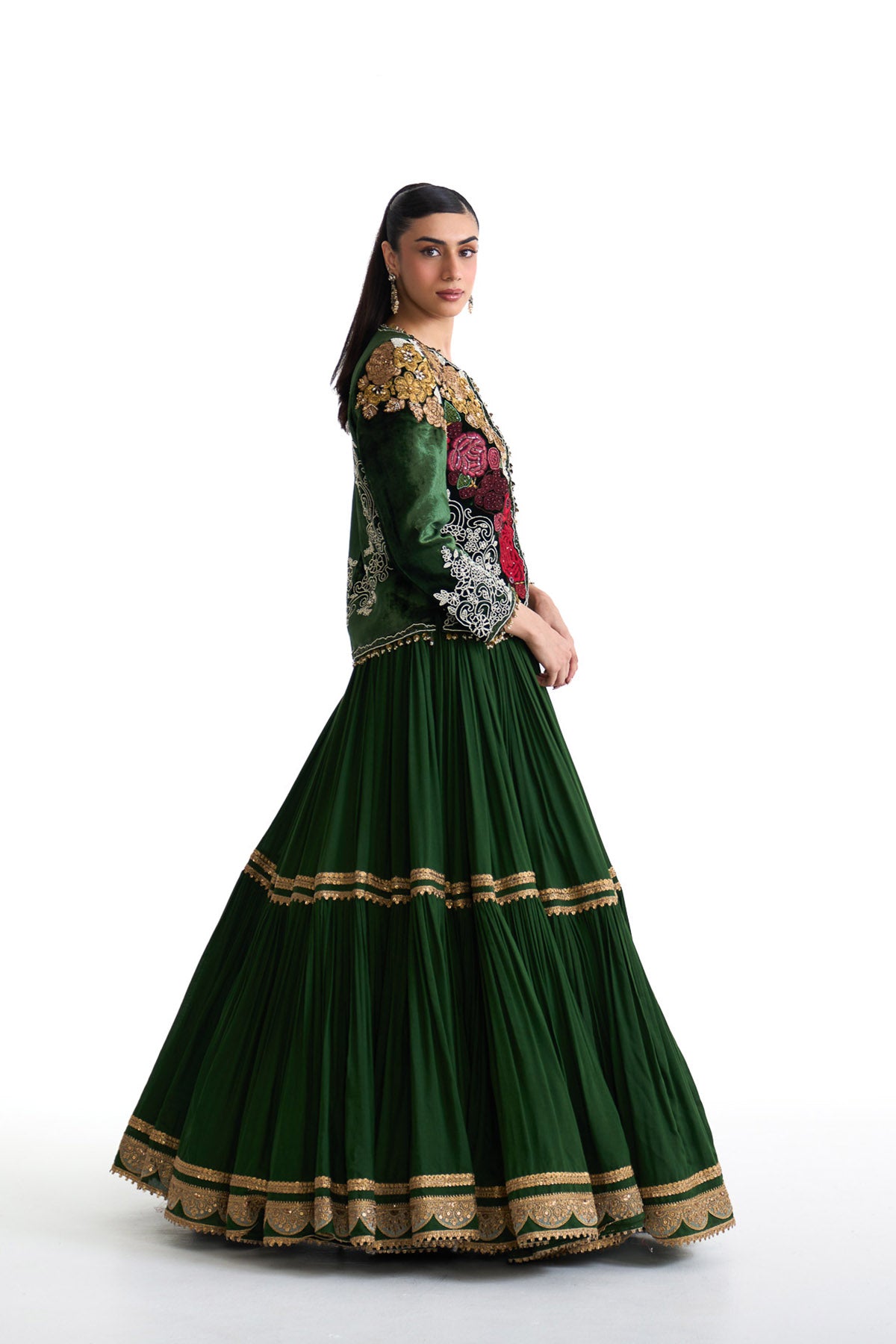 Jade jacket lehenga set