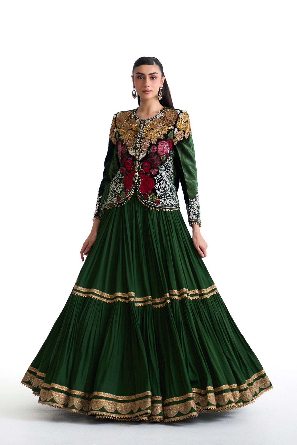 Jade jacket lehenga set