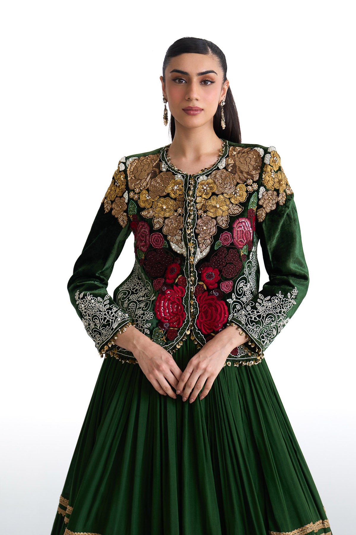 Jade jacket lehenga set