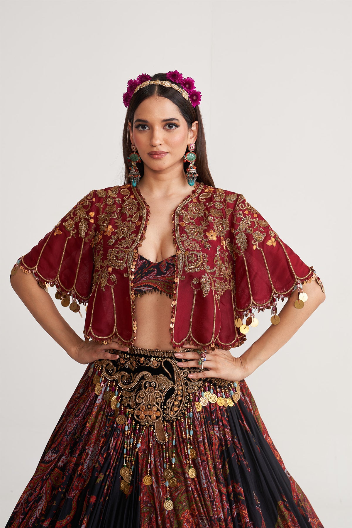 Jacket lehenga set