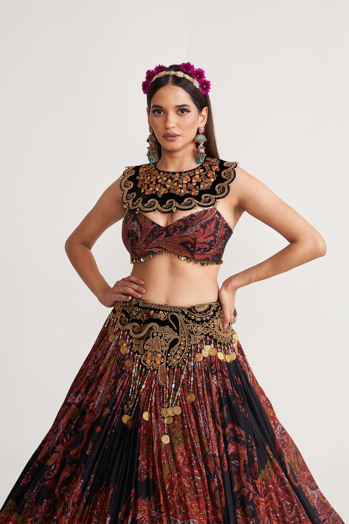 Jacket lehenga set