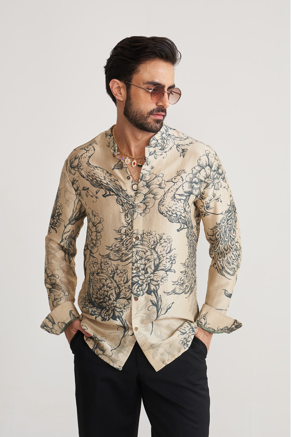 Scarlet bloom shirt