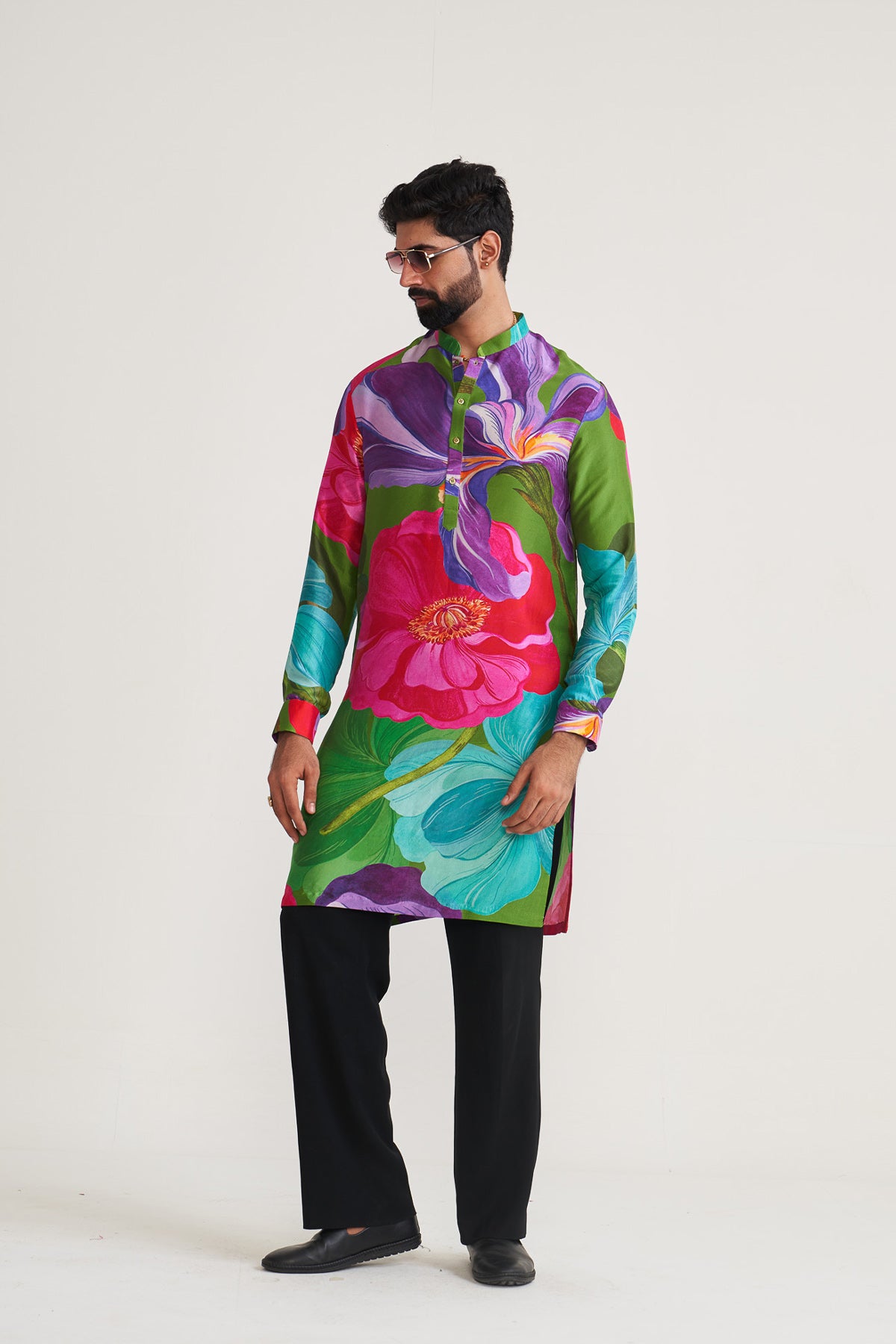 Painted petals kurta