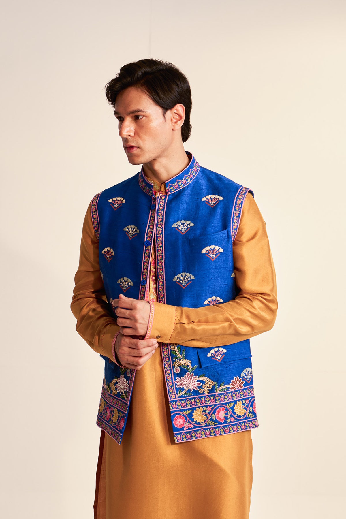 Noor-e-kashmir embroidered waistcoat