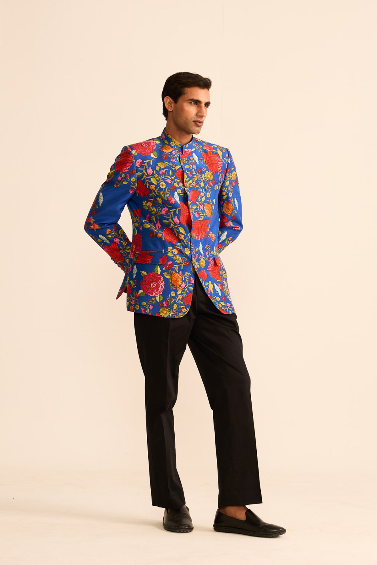 Noor-e-kashmir printed bandhgala
