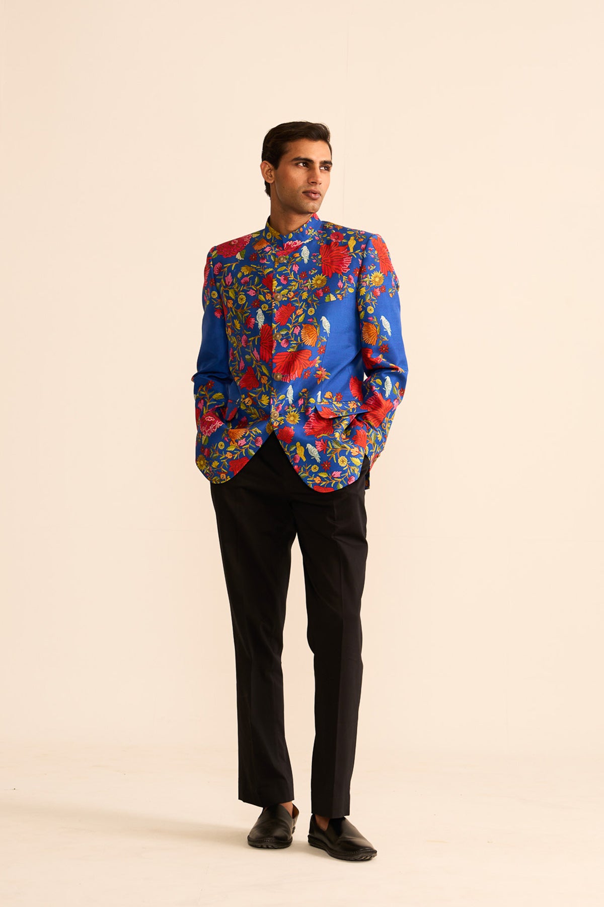 Noor-e-kashmir printed bandhgala